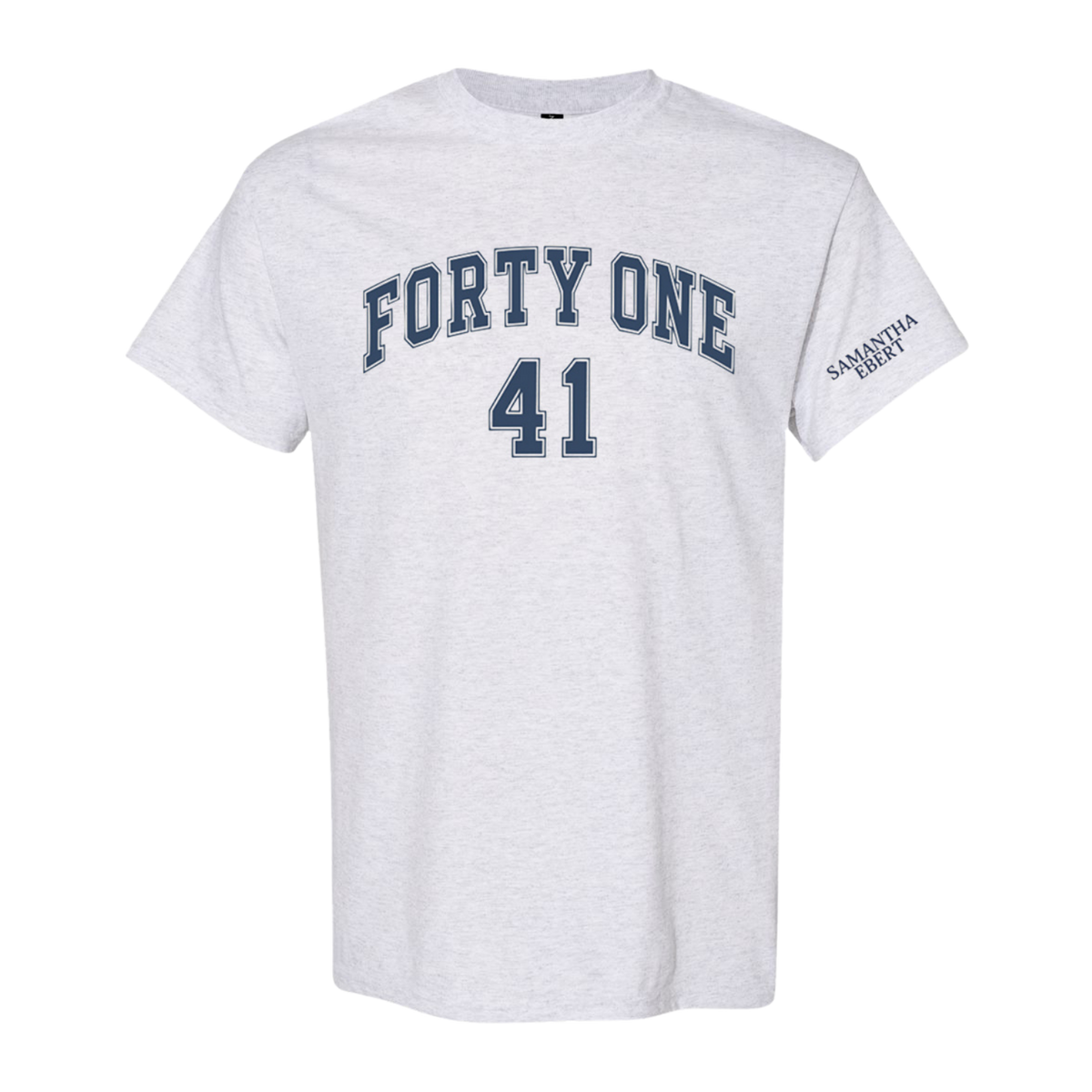 "Forty One" Tee in Ash Grey (Gildan)