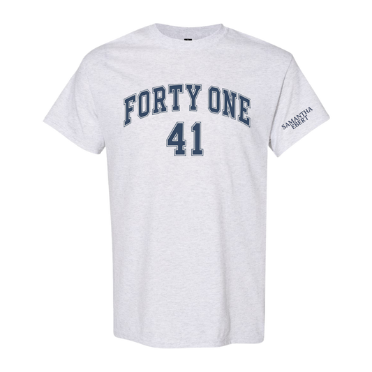 "Forty One" Tee in Ash Grey (Gildan)