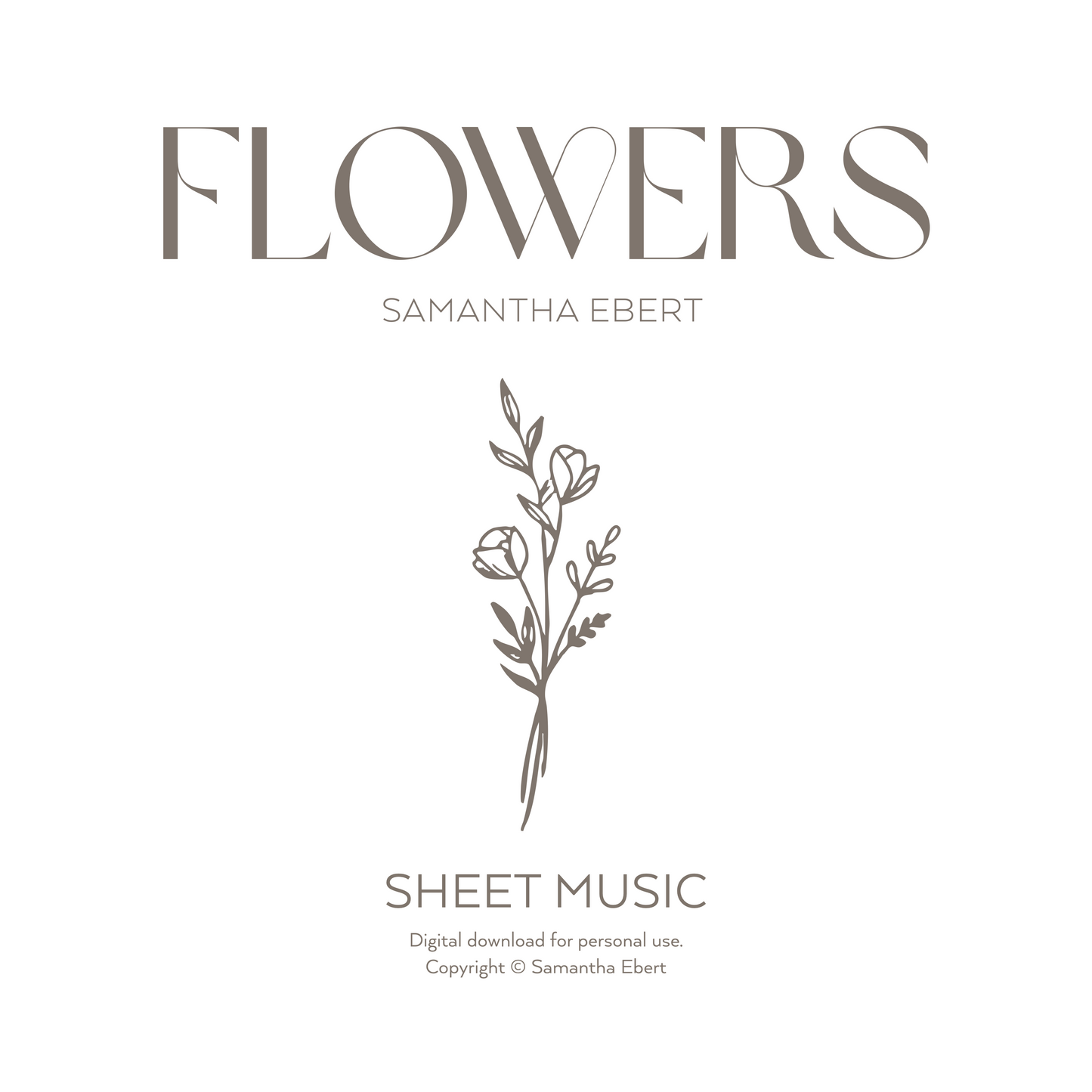 "Flowers" Sheet Music (PDF)